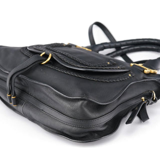 Chloe Black Leather Marcie 2-Way Bag