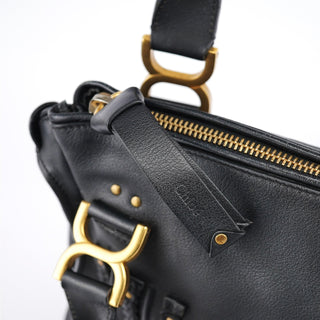 Chloe Black Leather Marcie 2-Way Bag
