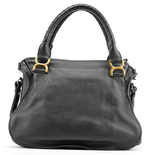 Chloe Black Leather Marcie 2-Way Bag
