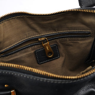 Chloe Black Leather Marcie 2-Way Bag