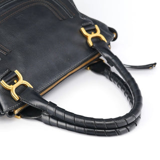 Chloe Black Leather Marcie 2-Way Bag