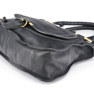 Chloe Black Leather Marcie 2-Way Bag