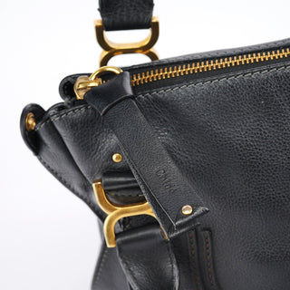 Chloe Black Leather Marcie 2-Way Bag