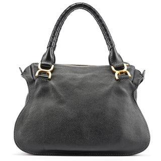 Chloe Black Leather Marcie 2-Way Bag