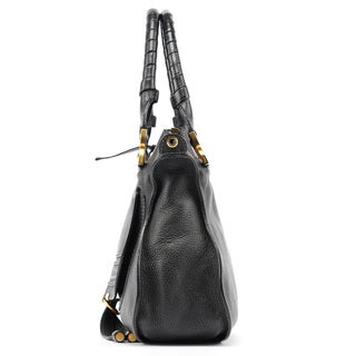 Chloe Black Leather Marcie 2-Way Bag