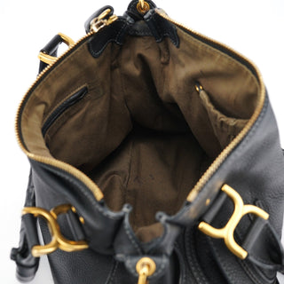 Chloe Black Leather Marcie 2-Way Bag