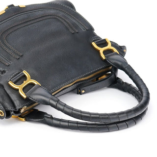 Chloe Black Leather Marcie 2-Way Bag
