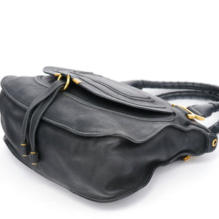 Chloe Black Leather Marcie 2-Way Bag