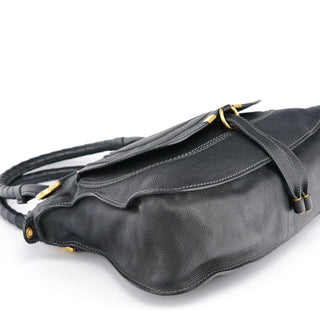 Chloe Black Leather Marcie 2-Way Bag