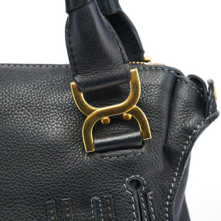 Chloe Black Leather Marcie 2-Way Bag