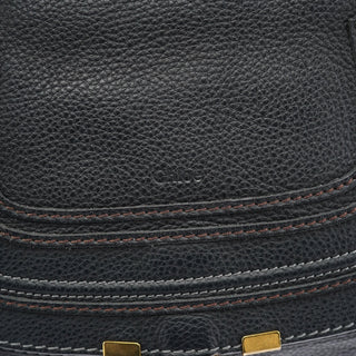 Chloe Black Leather Marcie 2-Way Bag