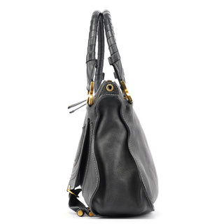 Chloe Black Leather Marcie 2-Way Bag