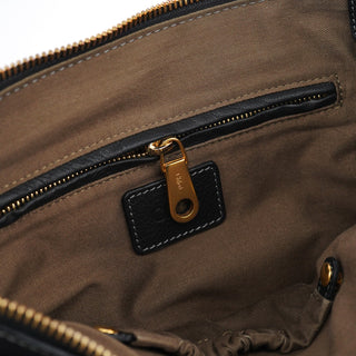 Chloe Black Leather Marcie 2-Way Bag