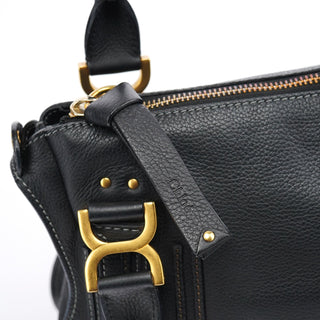 Chloe Black Leather Marcie 2-Way Bag