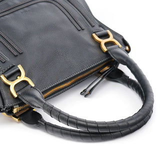Chloe Black Leather Marcie 2-Way Bag