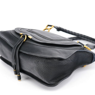 Chloe Black Leather Marcie 2-Way Bag