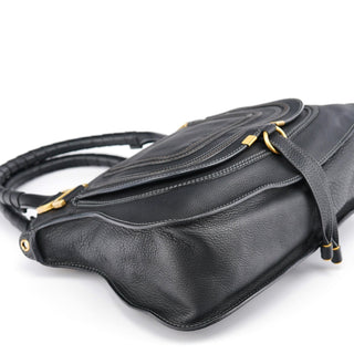 Chloe Black Leather Marcie 2-Way Bag