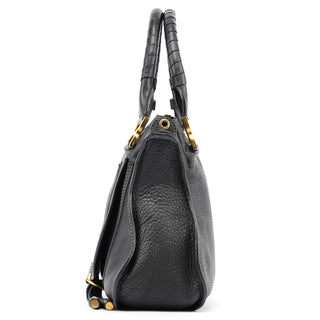 Chloe Black Leather Marcie 2-Way Bag