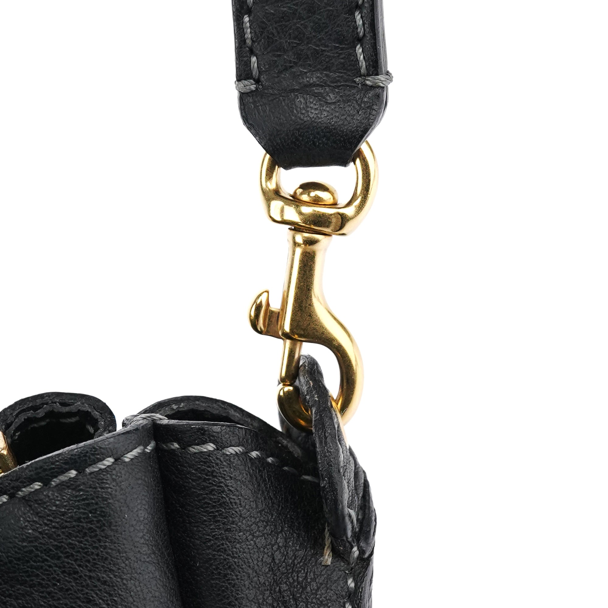 Chloé Marcie 2-Way Bag aus schwarzem Leder