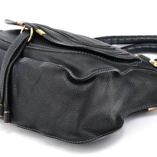 Chloe Black Leather Marcie 2-Way Bag