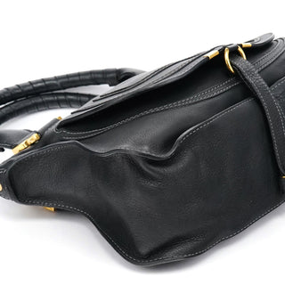 Chloe Black Leather Marcie 2-Way Bag