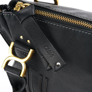Chloe Black Leather Marcie 2-Way Bag