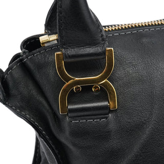 Chloe Black Leather Marcie 2-Way Bag