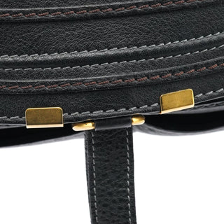 Chloe Black Leather Marcie 2-Way Bag