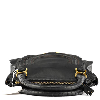 Chloe Black Leather Marcie 2-Way Bag