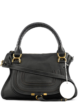 Chloe Black Leather Marcie 2-Way Bag