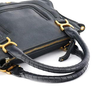 Chloe Black Leather Marcie 2-Way Bag