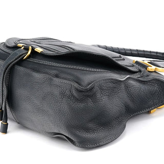 Chloe Black Leather Marcie 2-Way Bag