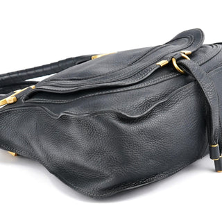 Chloe Black Leather Marcie 2-Way Bag