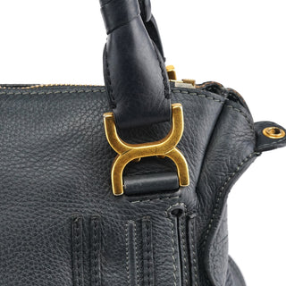 Chloe Black Leather Marcie 2-Way Bag