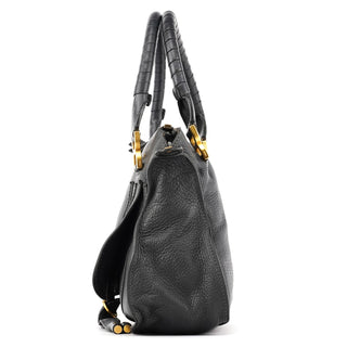 Chloe Black Leather Marcie 2-Way Bag