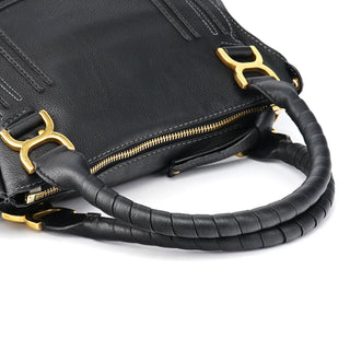 Chloe Black Leather Marcie 2-Way Bag