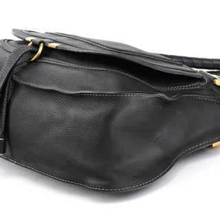 Chloe Black Leather Marcie 2-Way Bag