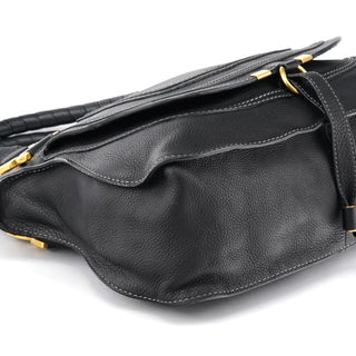 Chloe Black Leather Marcie 2-Way Bag