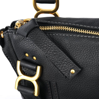 Chloe Black Leather Marcie 2-Way Bag