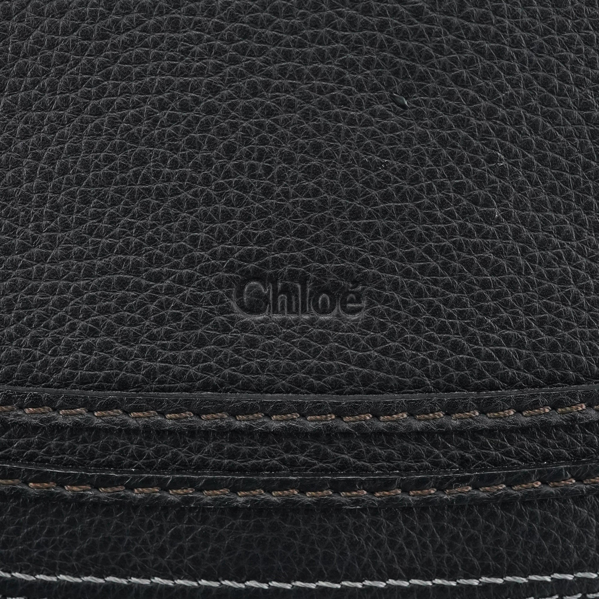 Chloé Marcie 2-Way Bag aus schwarzem Leder