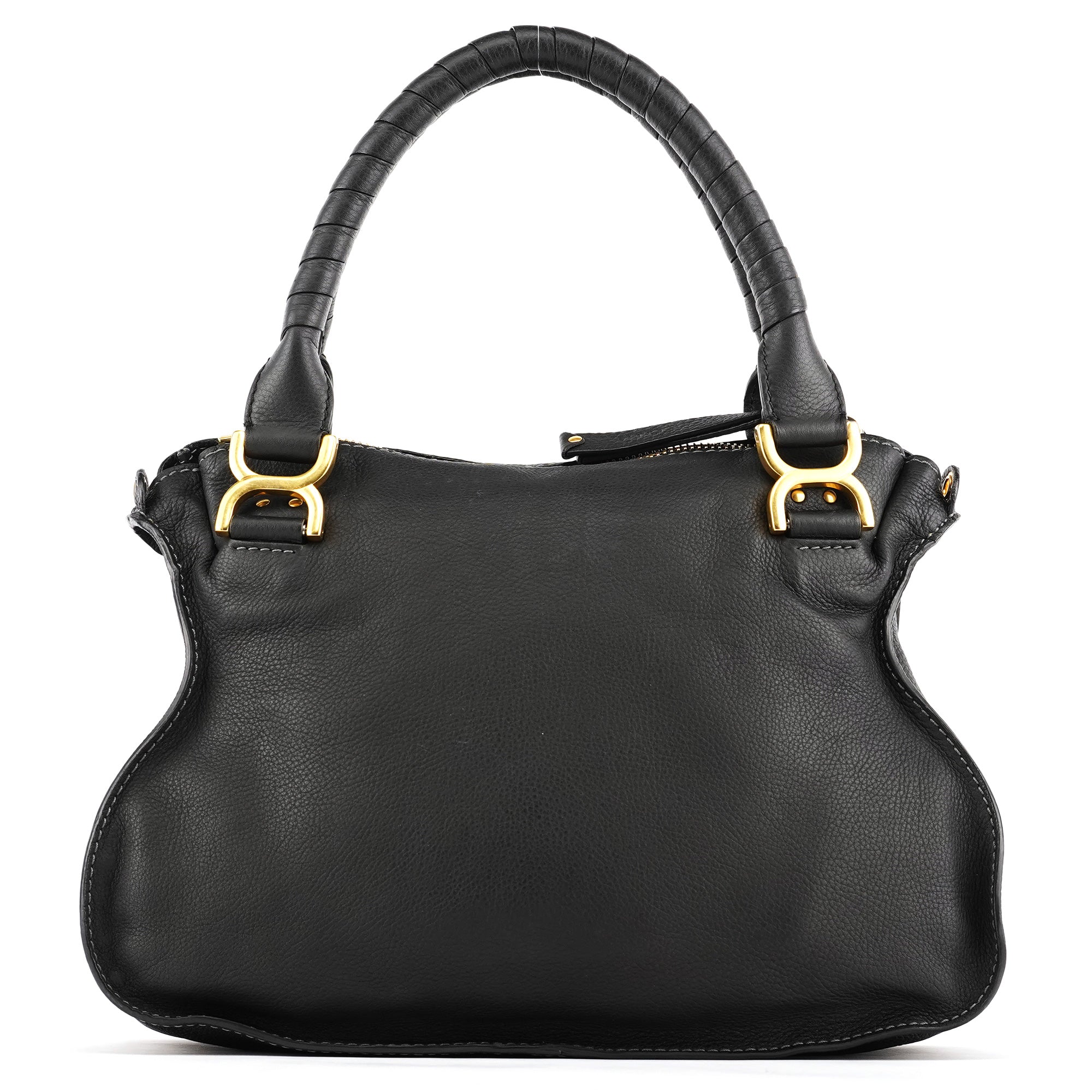 Chloé Marcie 2-Way Bag aus schwarzem Leder
