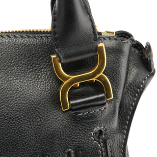 Chloe Black Leather Marcie 2-Way Bag
