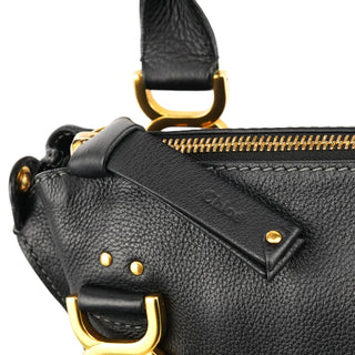 Chloe Black Leather Marcie 2-Way Bag