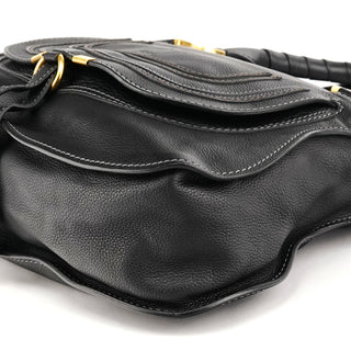 Chloe Black Leather Marcie 2-Way Bag