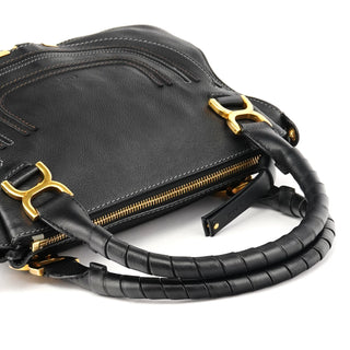 Chloe Black Leather Marcie 2-Way Bag