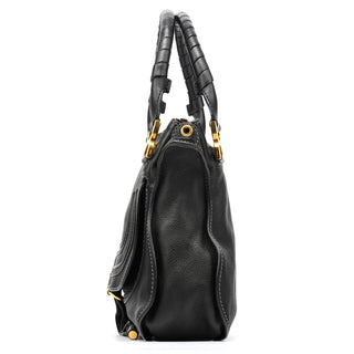 Chloe Black Leather Marcie 2-Way Bag