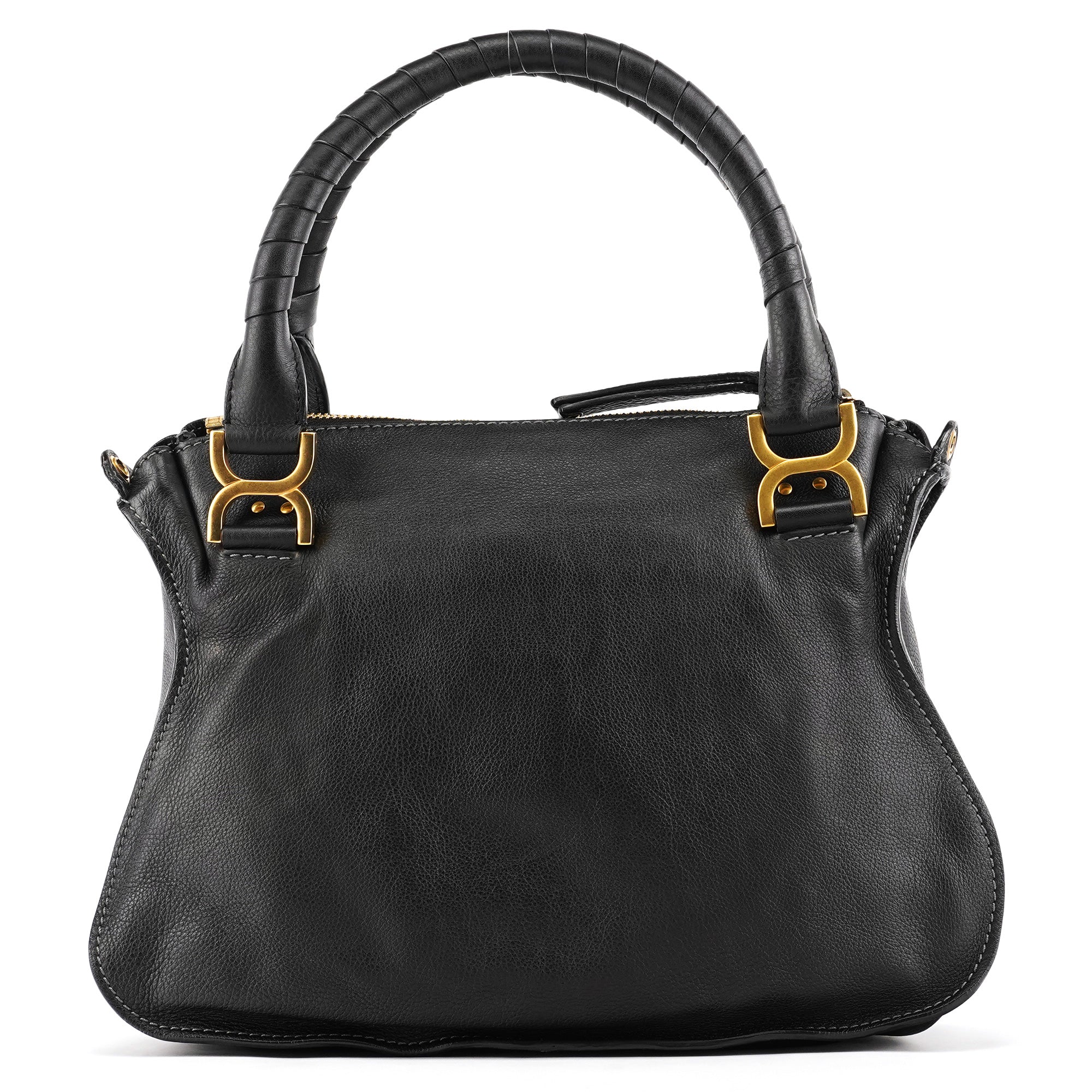 Chloé Black Leather Marcie 2-Way Bag