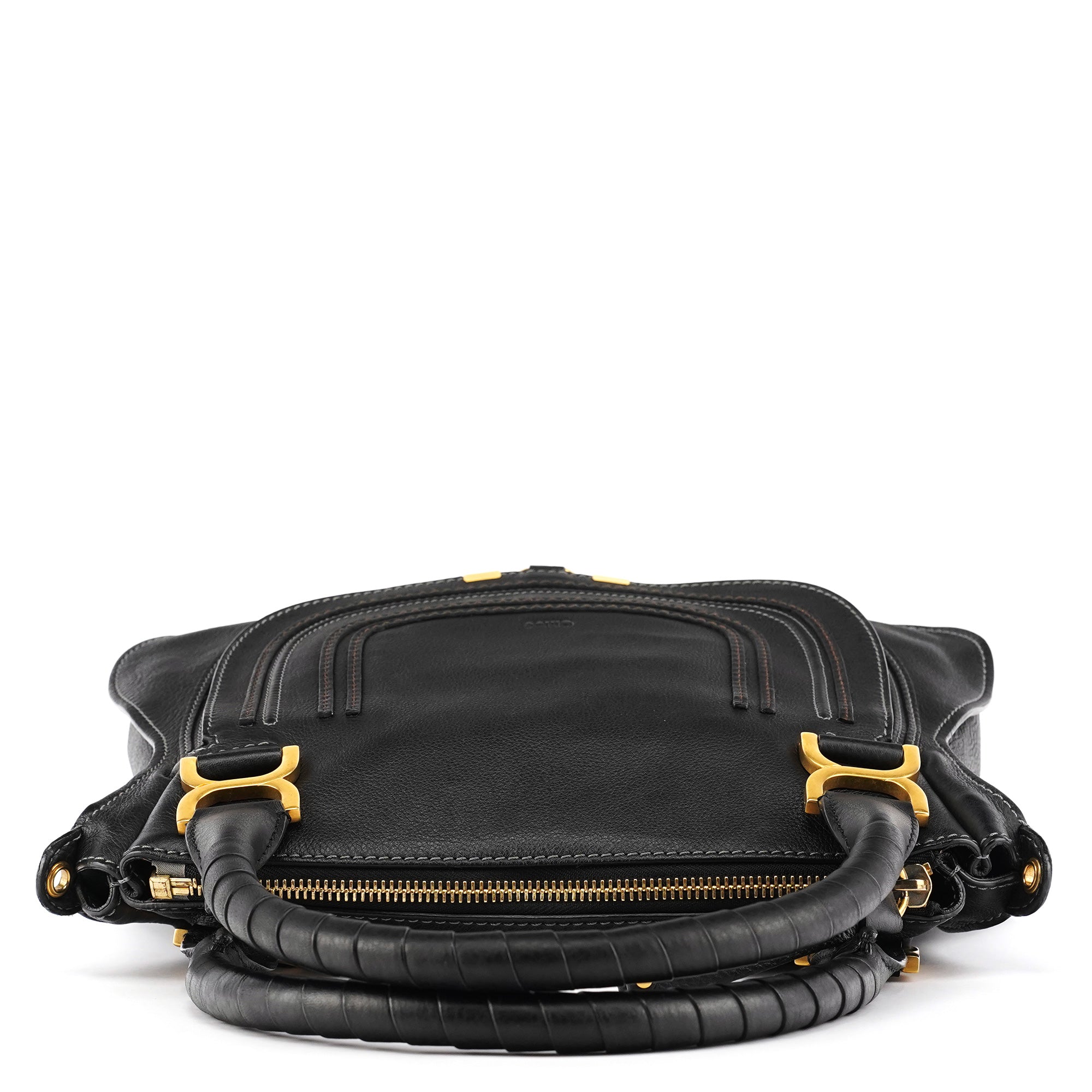Chloé Black Leather Marcie 2-Way Bag