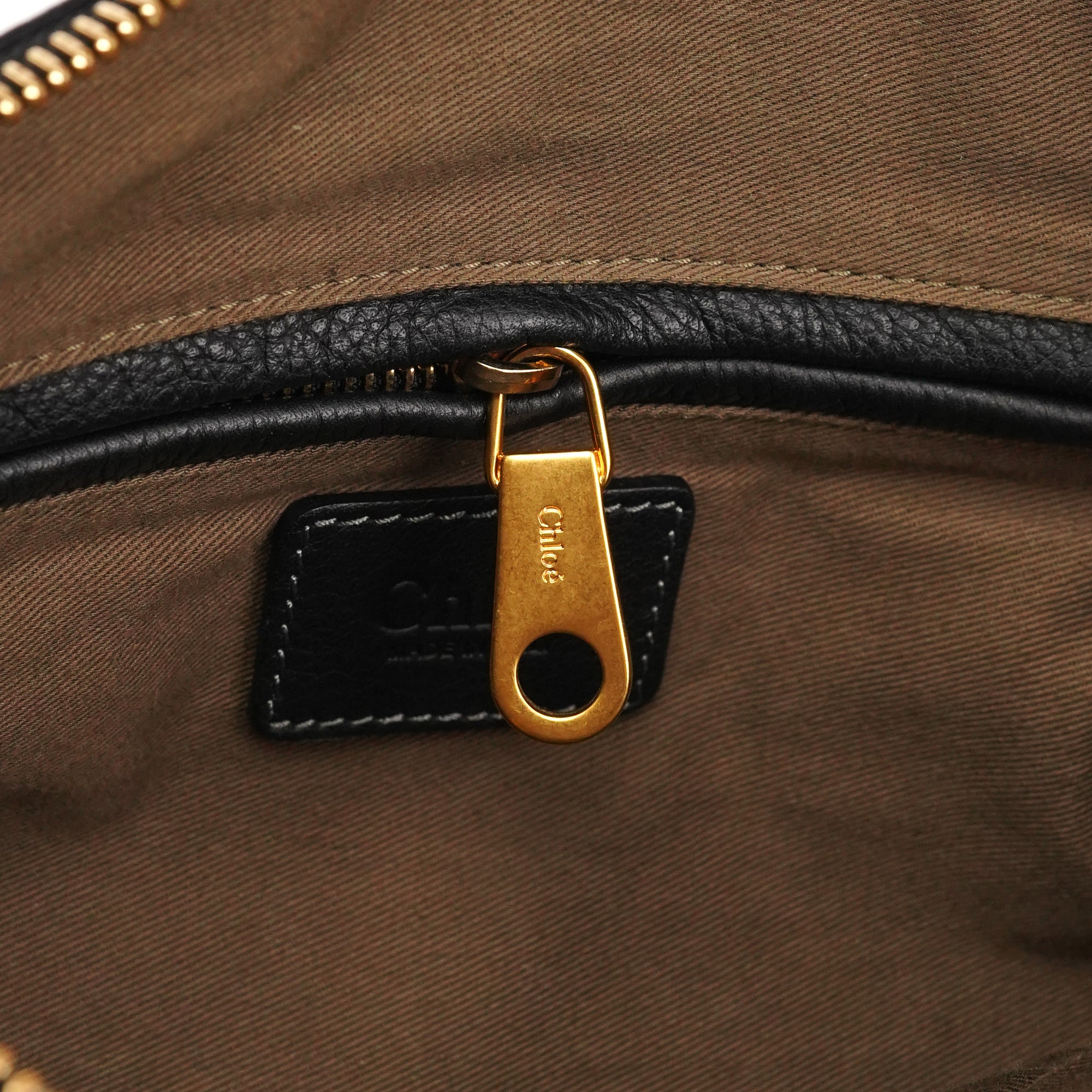 Chloé Black Leather Marcie 2-Way Bag