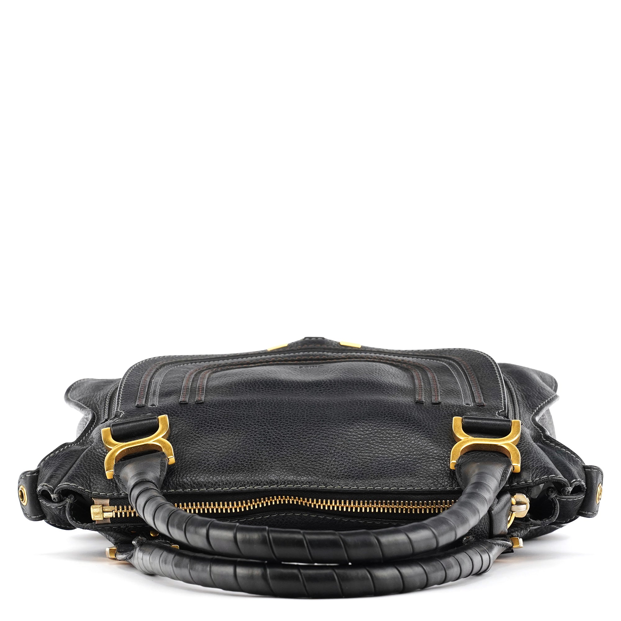 Chloé Black Leather Marcie 2-Way Bag
